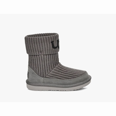 Botas UGG Knit Criança Cinzentas Escuro | PT-USJKV